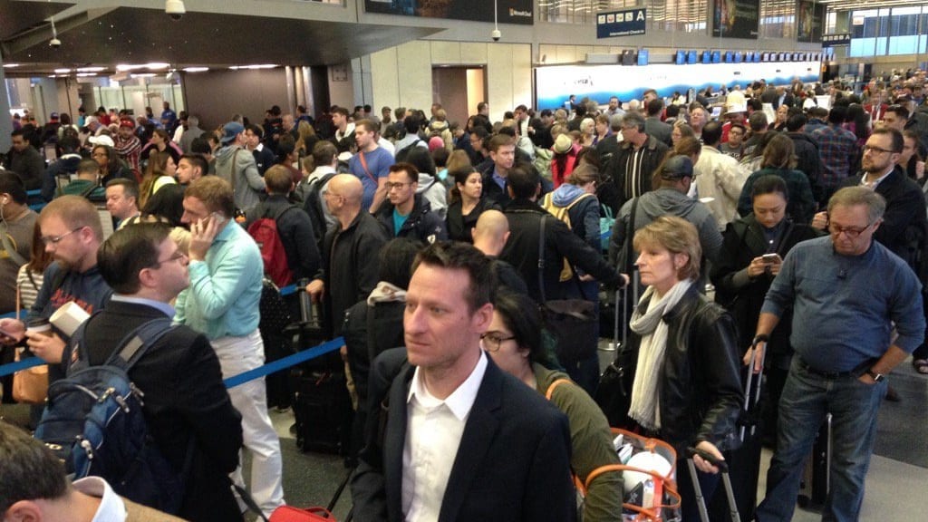 ohare-security-line - airport travel tips