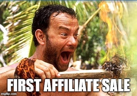 Blog Memes First Affiliate Sale