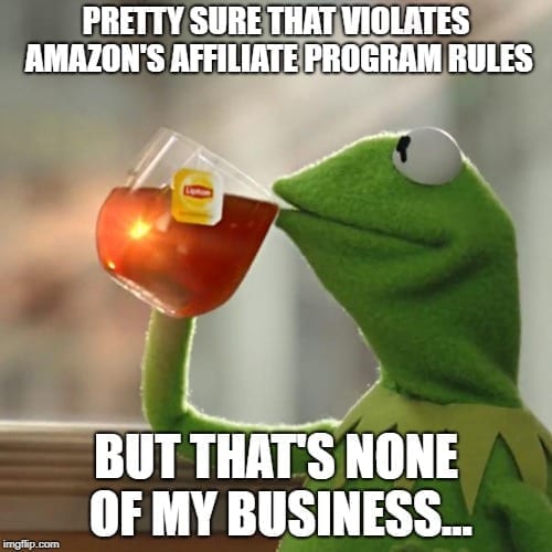 Blog Memes - Violation of Amazon Rules