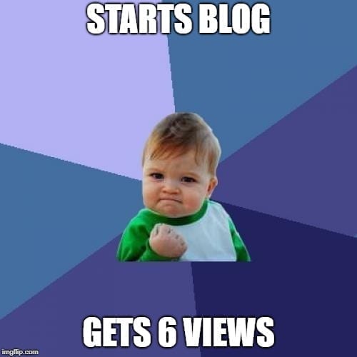 Blogging Memes - Starts Blog 6 Views