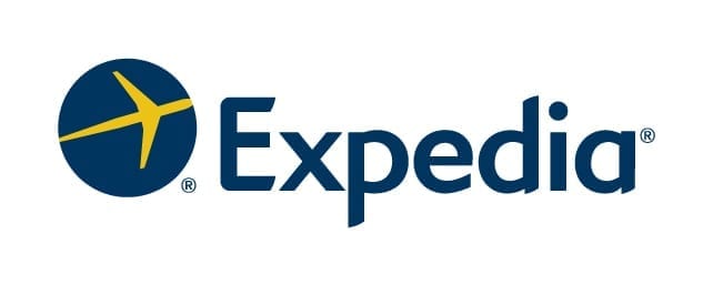 Expedia.com bitcoin travel logo