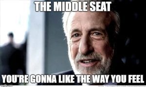 Travel Memes - Middle Seat Memes - How you Feel