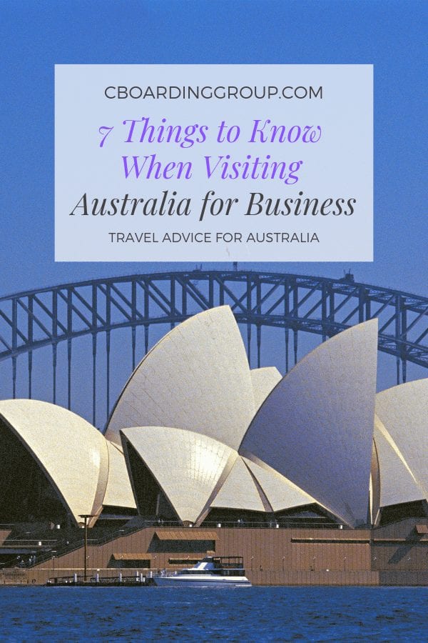 7 Things You Should Know When Visiting Australia for Business