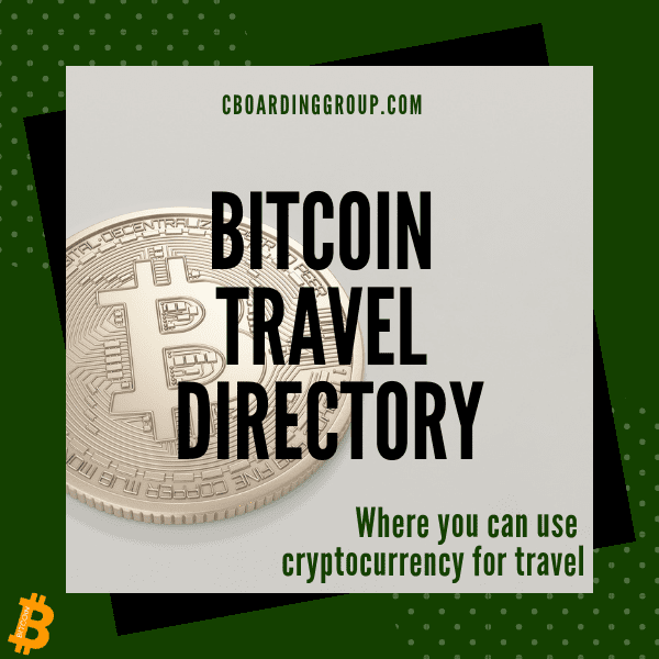 Bitcoin travel directory - where you can use crypto to pay for travel