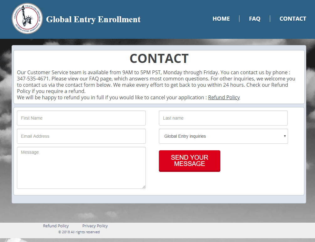 Global Entry Enrollment Firm Contact.png