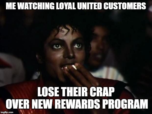 United Airlines Memes New Rewards Program
