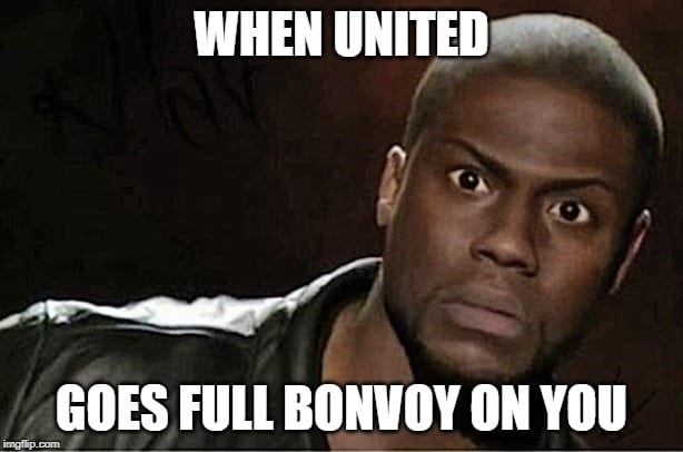 United Airlines Memes When United goes Full Bonvoy on you
