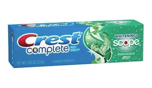 Travel Size Toiletries - Crest Toothpaste