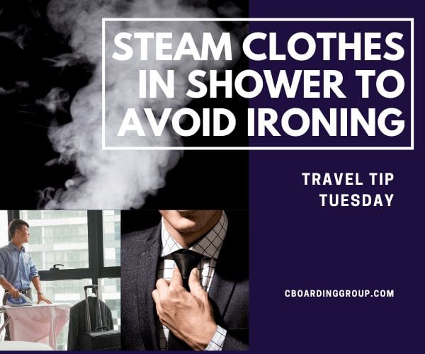 Steam Clothes in Shower to Avoid Ironing