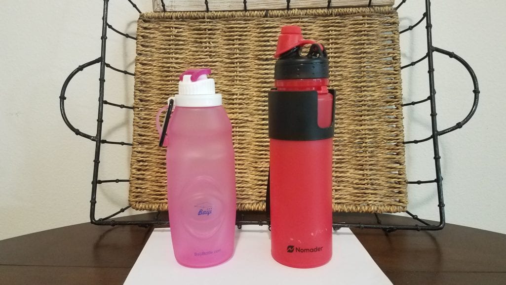 Nomader Water Bottle Review - size comparison
