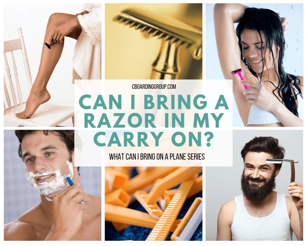 can you pack razors in a carry on