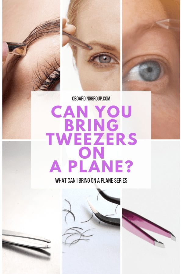 Can I bring tweezers on a plane
