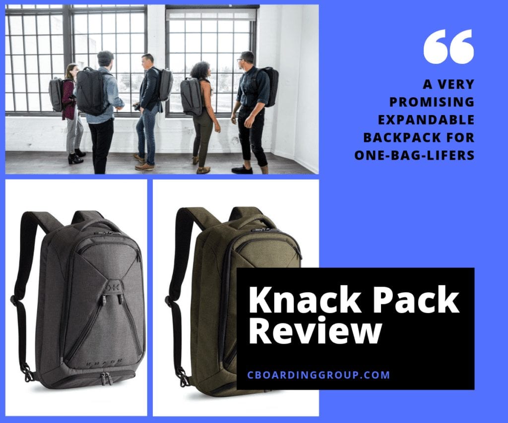 Knack Pack Review - a very promising expandable backpack for One-Bag-Lifers  - C Boarding Group - Travel, Remote Work & Reviews