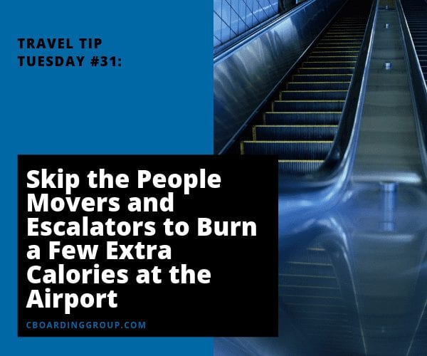 Skip the People Movers (and Escalators) to Burn a Few Extra Calories at the Airport