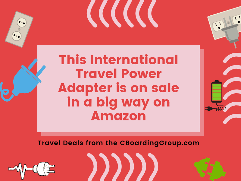 This International Travel Power Adapter is on sale in a big way on Amazon