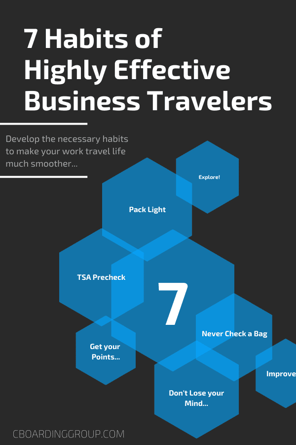 7 habits of highly effective business travelers - improve your work travel life