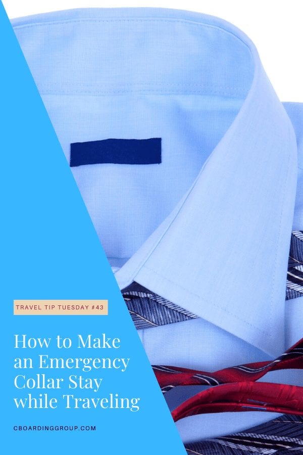 How to Make an Emergency Collar Stay while Traveling Travel Tip Tuesday