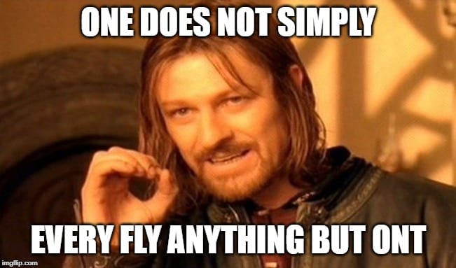 One Does not Simply Fly Anything But ONT Memes