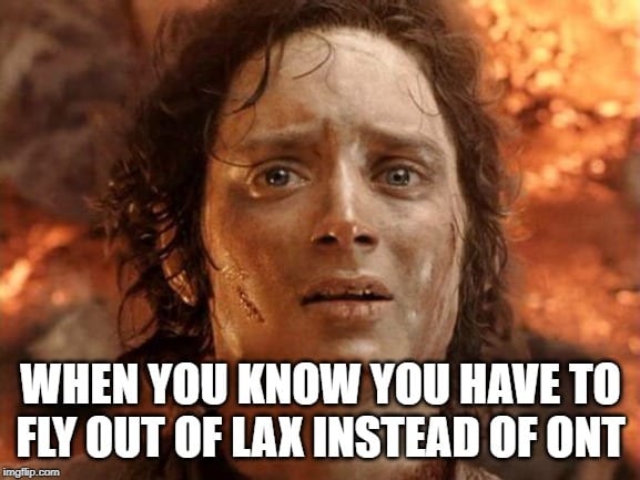 lax instead of ontario airport memes