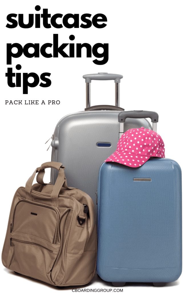 suitcase packing tips - pack like the pros do