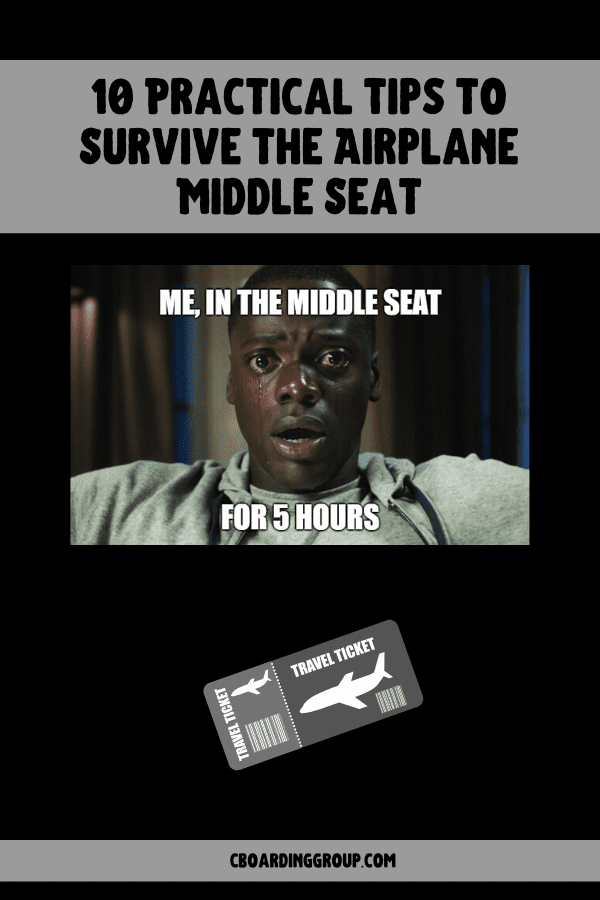 10 Practical Tips to Survive the Airplane Middle Seat when Traveling - Airplane Hacks