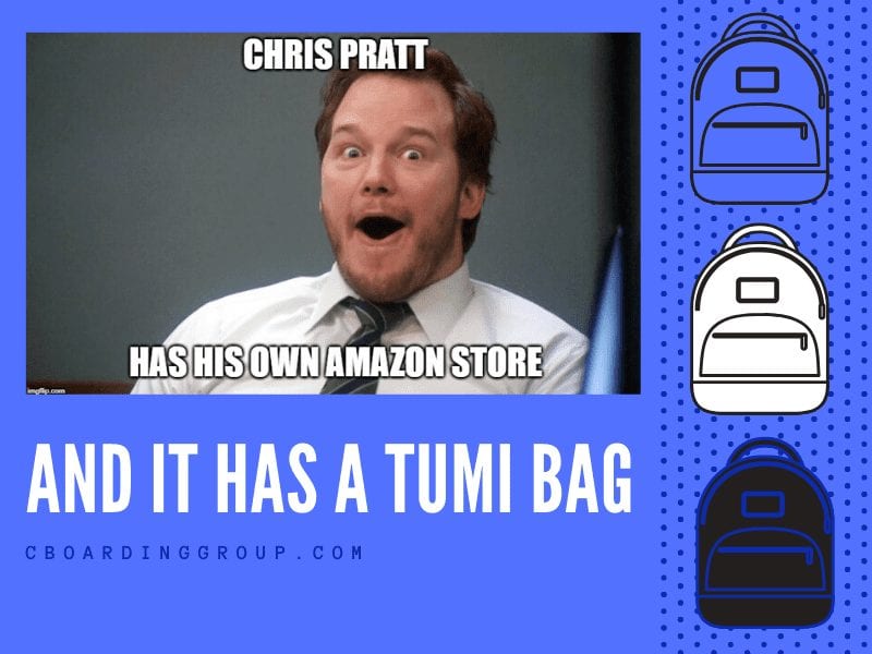 Chris Pratt Tumi Backpack