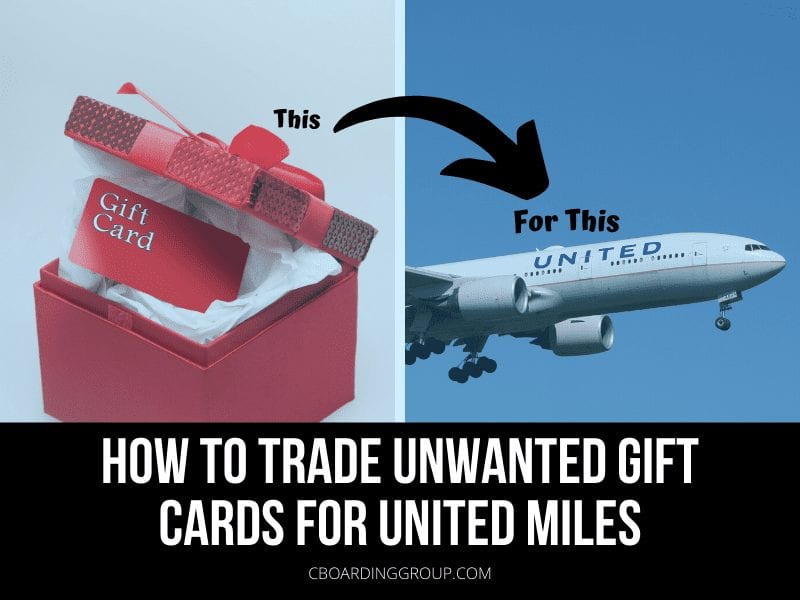 How to trade unwanted Gift Cards for United Miles with the United Gift Card Exchange