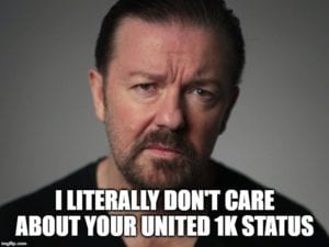 Ricky Gervais memes about United Airlines