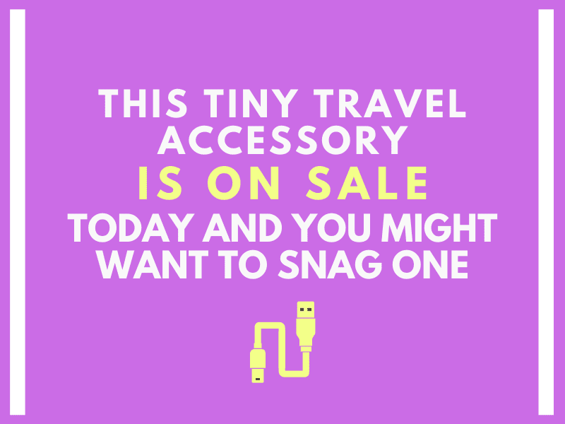 This Tiny Travel Accessory is on sale today and you might want to snag one