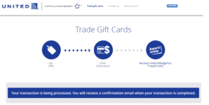 How to trade unwanted Gift Cards for United Miles