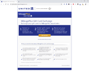 How to trade unwanted Gift Cards for United Miles