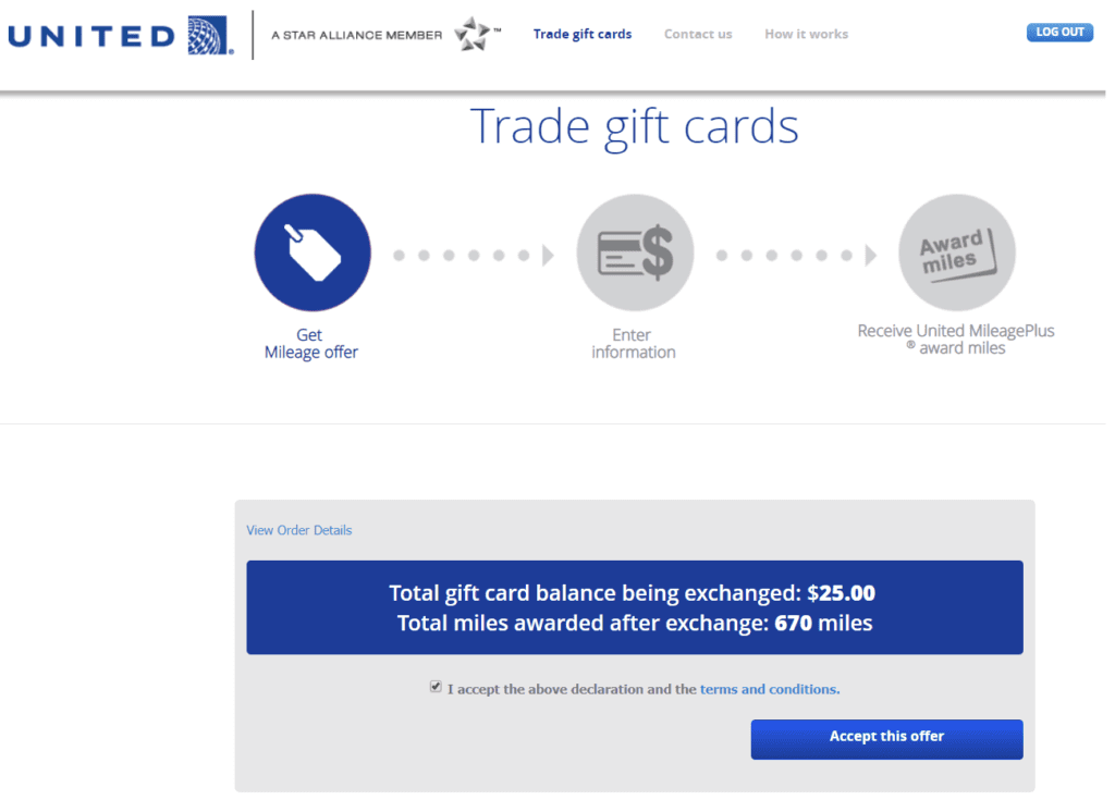 United Gift Card Exchange Page 1