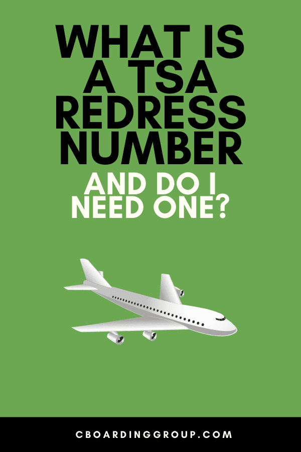 What is a redress number and do I need one?