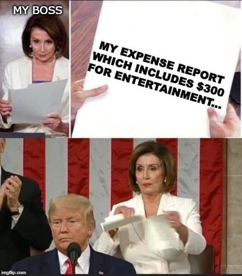 Nancy Memes about Expense Reports