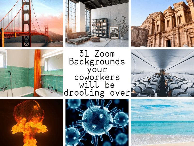 31 Funny Zoom Backgrounds Your Coworkers Will Be Drooling Over Updated