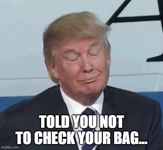 Checked Back Trump Meme