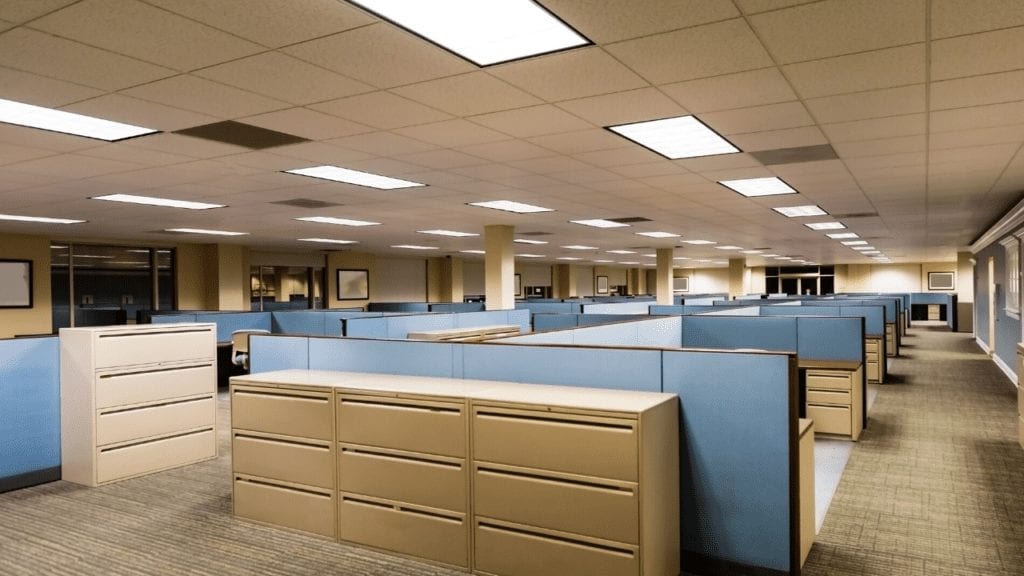 Cubicles Zoom Virtual Background 1