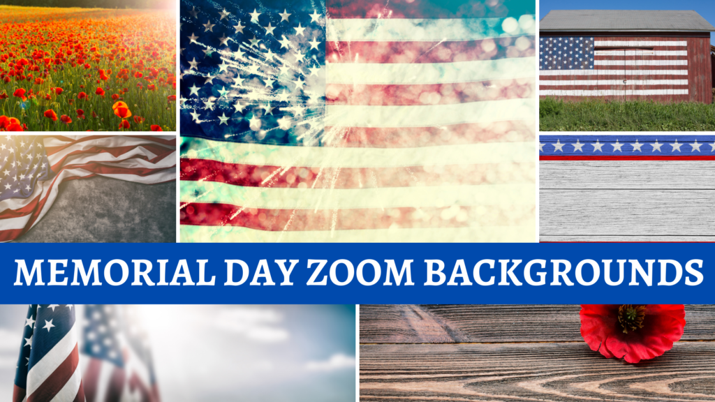 Image of Several Memorial Day Zoom Backgrounds