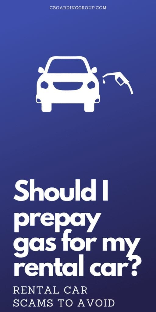 Should I prepay gas for my rental car - nope not a chance