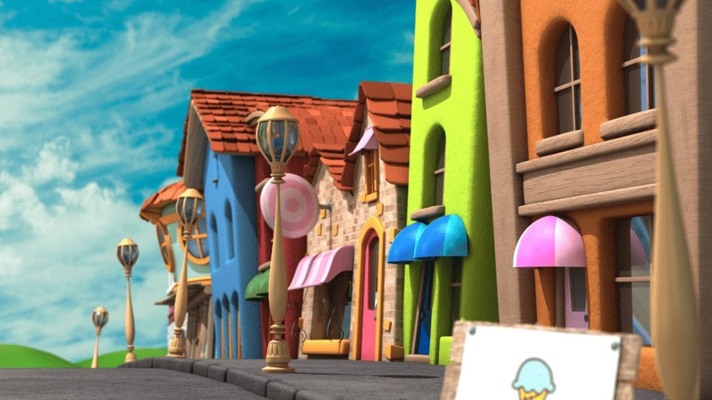 Town Zoom Background for Kids