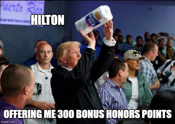 Trump Memes Hilton Honors