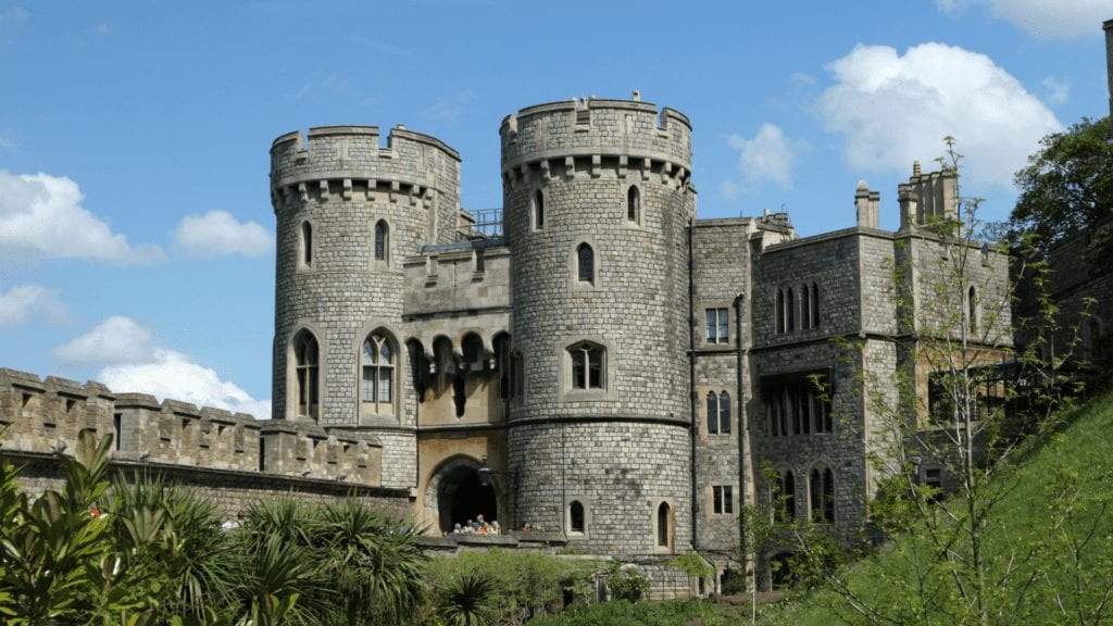 Image of a castle for use as a virtual background