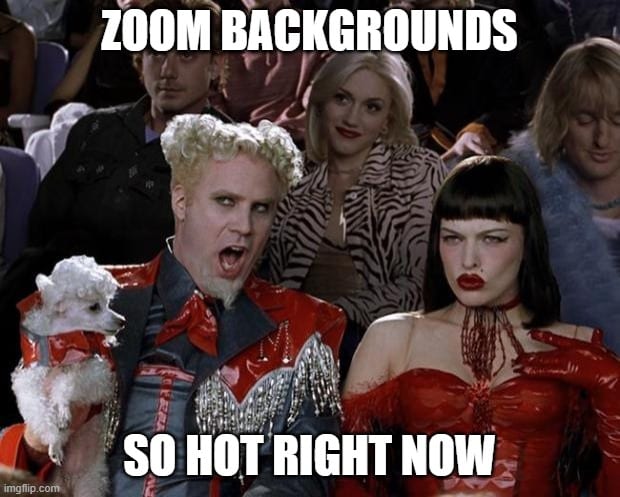 Zoom Background Memes are So Hot Right now