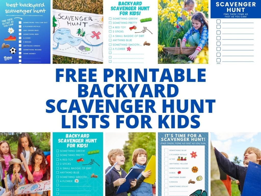 Kids and parents both want out of the house. After weeks of being cooped up inside everyone is ready to get out and play and the backyard scavenger hunt for kids is the one game everyone is after. Here is our list of free scavenger hunts for kids outside!