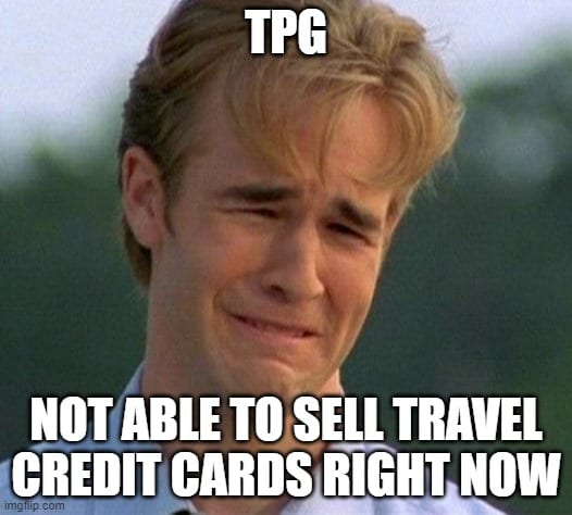 TPG cant sell ccs right now meme