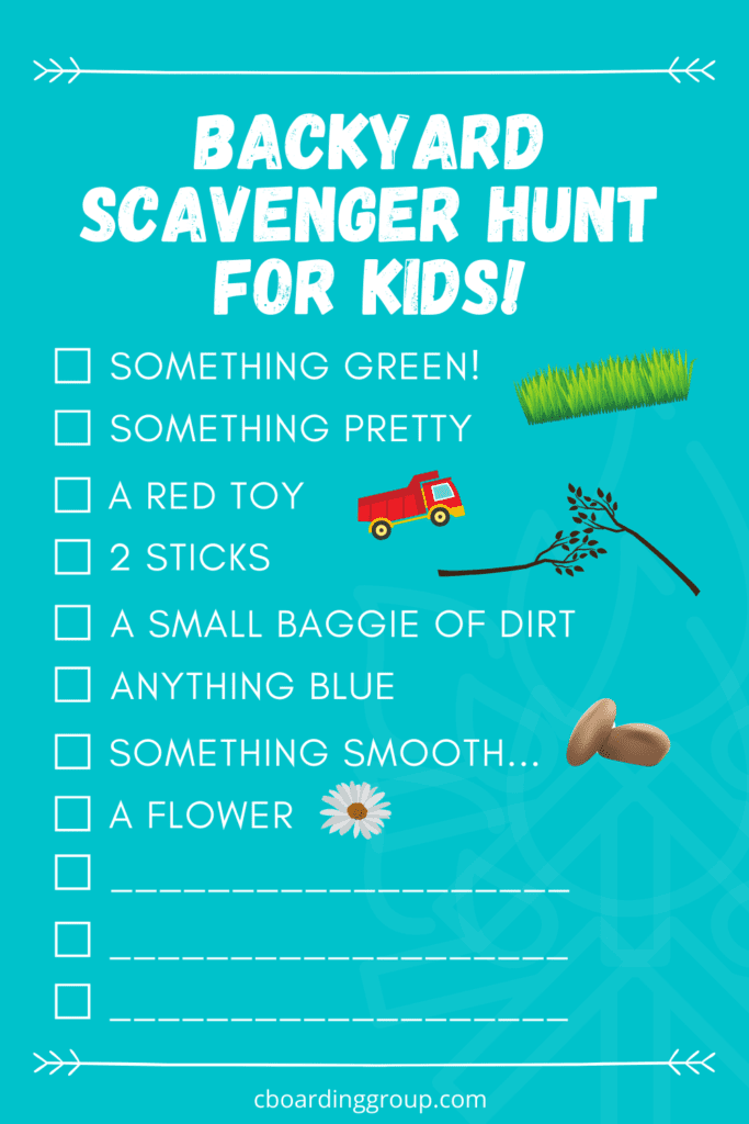 best scavenger hunt for kids outside