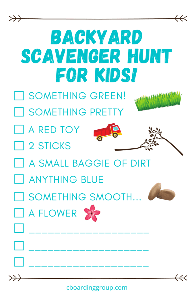 The one backyard game every kid is playing this summer…the scavenger hunt