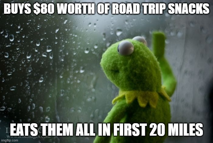 Road Trip Snacks Meme - Road Trip Memes