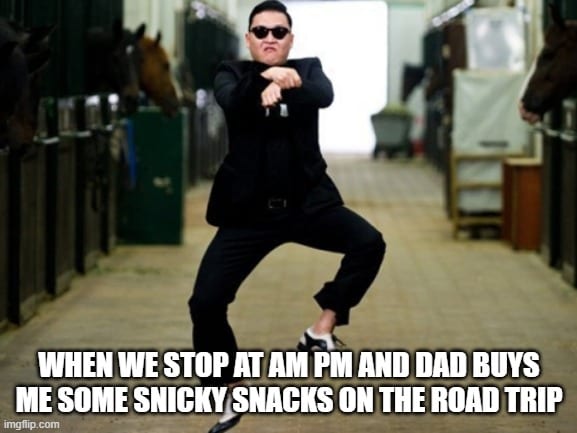 Road Trip Snacks Meme