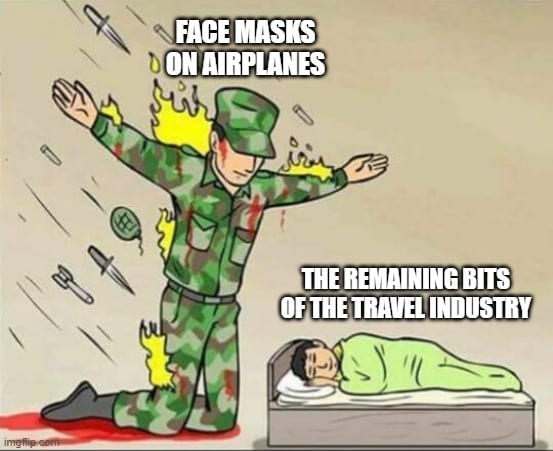 Face Mask Airplane Meme